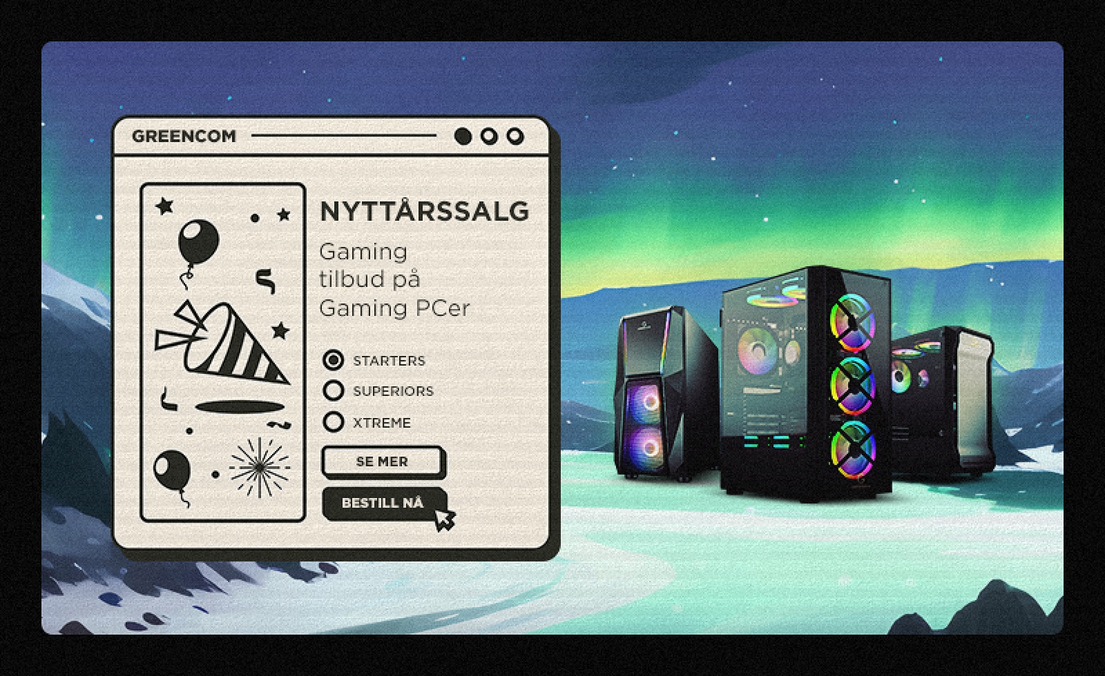 High-End Gaming PC | Testvinnede Gaming PCer - Greencom.no