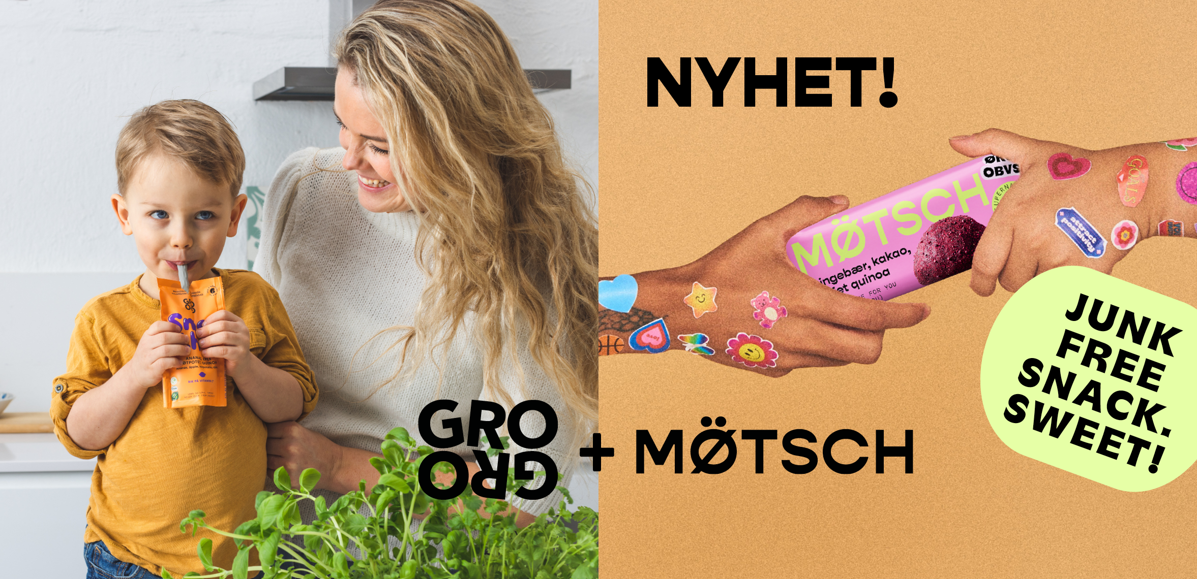 GroGro & MØTSCH – 100 % naturlige produkter til babyer, barn (og deg).