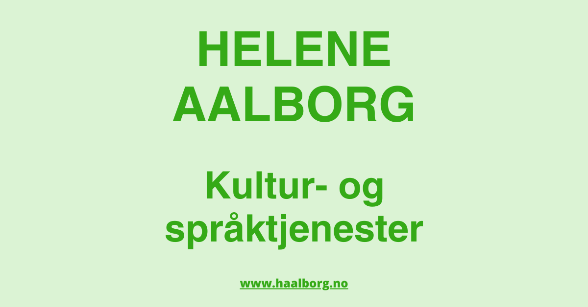 Manusoversetter & Filmfeminist — Helene Aalborg